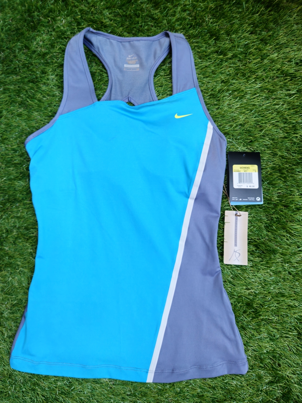 NWT Nike Maria Sharapova Tennis Tank Top Womens S Blue Grey Dri-Fit 425962-421